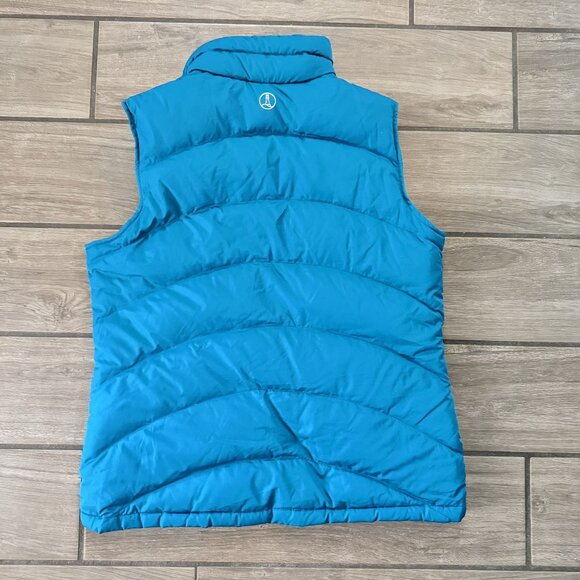 Lands End Vintage Womens‎ Down Puffer Vest Blue Small 6-8 Lightweight Outerwear - Picture 2 of 9